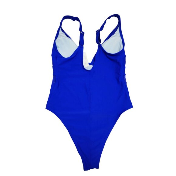 Cupshe Womens Blue One-Piece Swimsuit Size 1X Nylon & Elastane - Picture 4 of 5